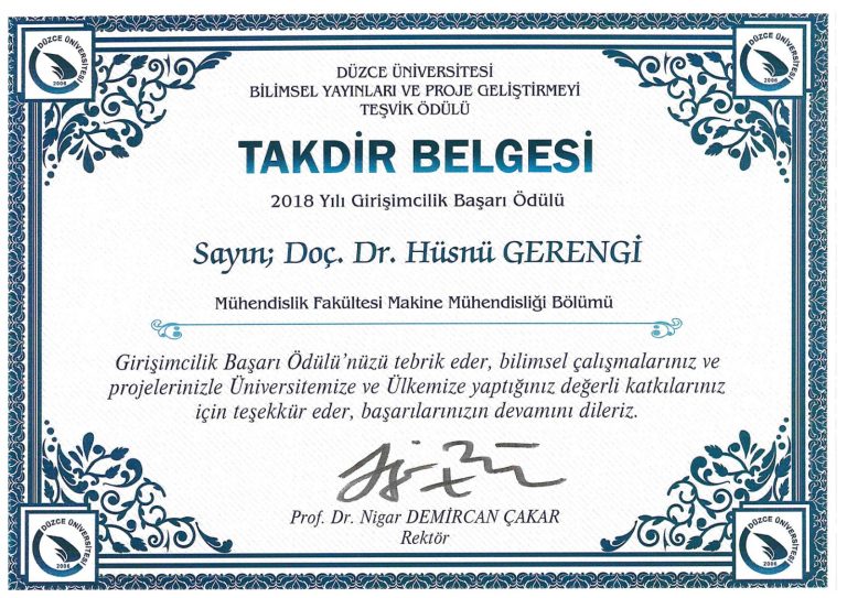 Girişimcilik Başarı Ödülü